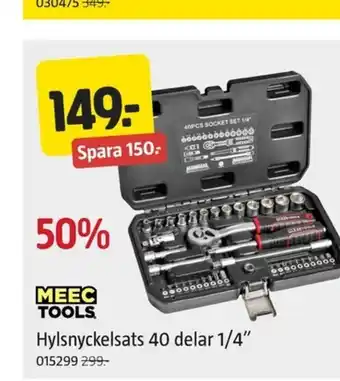 Jula Hylsnyckelsats 40 delar 1/4" erbjuda