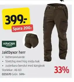 Jula Jaktbyxor herr erbjuda