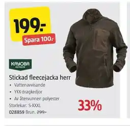 Jula KAYOBA Stickad fleecejacka herr erbjuda