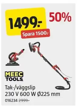Jula MEEC TOOLS. Tak-/väggslip erbjuda