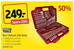 Jula MEEC TOOLS. Borr-/bitsset 246 delar erbjuda