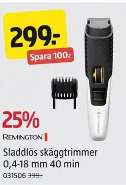 Jula REMINGTON Sladdlös skäggtrimmer erbjuda