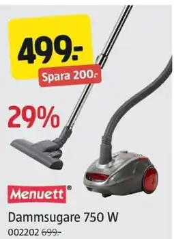 Jula Menuett Dammsugare 750 W erbjuda
