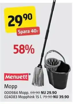 Jula Menuett Mopp erbjuda