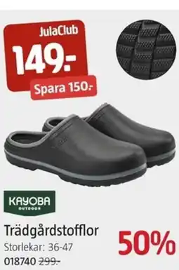 Jula KAYOBA Trädgårdstofflor erbjuda