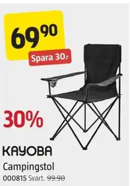 Jula KAYOBA Campingstol erbjuda