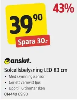 Jula anslut.. Solcellsbelysning LED erbjuda