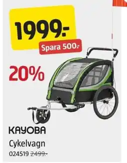 Jula KAYOBA Cykelvagn erbjuda