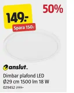 Jula anslut.. Dimbar plafond LED 029 cm 1500 Im 18 W erbjuda