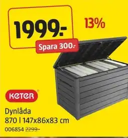 Jula Кетер dynlåda erbjuda