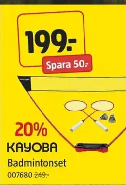 Jula KAYOBA Badmintonset erbjuda