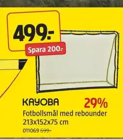 Jula KAYOBA Fotbollsmål med rebounder erbjuda