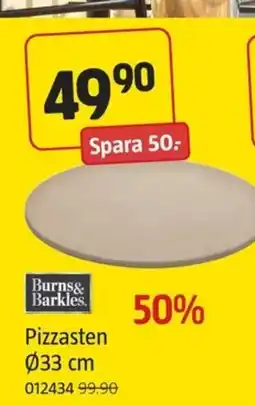 Jula Burns& Barkles. Pizzasten erbjuda