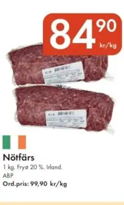 Snabbgross Nötfärs erbjuda