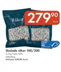 Snabbgross Skalade räkor 100/200 erbjuda