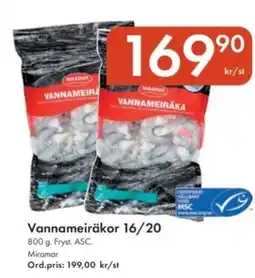 Snabbgross Vannameiräkor 16/20 erbjuda