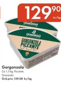 Snabbgross Gorgonzola erbjuda