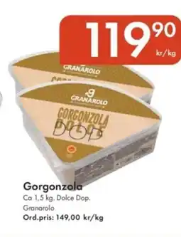 Snabbgross Gorgonzola erbjuda