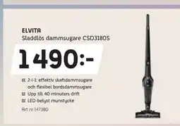 Elon ELVITA Sladdlös dammsugare CSD3180S erbjuda