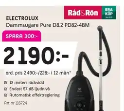 Elon ELECTROLUX Dammsugare Pure D8.2 PD82-4BM erbjuda