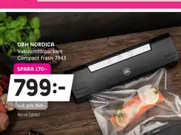 Elon OBH NORDICA Vakuumförpackare Compact Fresh 7943 erbjuda