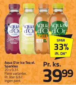 Fleggaard AQUA D'OR Ice tea el. sparkles erbjuda