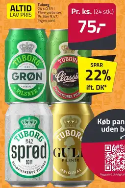 Fleggaard Tuborg erbjuda