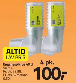 Fleggaard Engangsølkrus 40 cl erbjuda