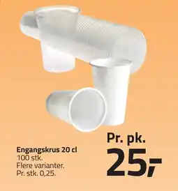 Fleggaard Engangskrus 20 cl erbjuda