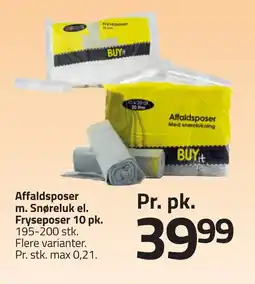 Fleggaard Affaldsposer m. snøreluk el. fryseposer 10 pk. erbjuda