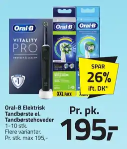 Fleggaard ORAL-B Elektrisk tandbørste el. tandbørstehoveder erbjuda