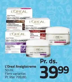 Fleggaard L'ORÉAL Ansigtscreme erbjuda
