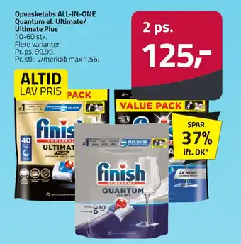 Fleggaard Opvasketabs all-in-one quantum el. ultimate/ ultimate plus erbjuda