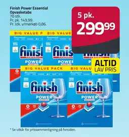 Fleggaard FINISH Power essential opvasketabs erbjuda