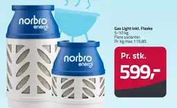 Fleggaard Gas light inkl. flaske erbjuda