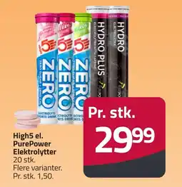 Fleggaard High5 el. purepower elektrolytter erbjuda