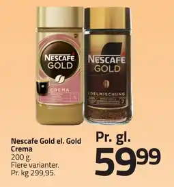 Fleggaard Nescafe gold el. gold crema erbjuda
