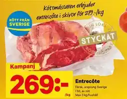 City Gross Entrecôte, SEK 269 erbjuda