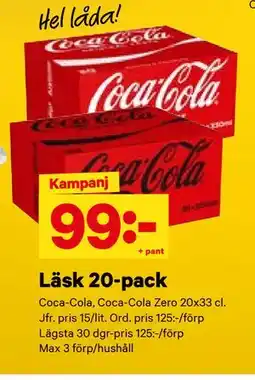 City Gross Läsk 20-pack, SEK 99 erbjuda