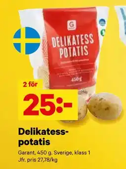 City Gross Delikatesspotatis, SEK 25 erbjuda