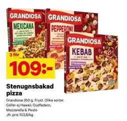 City Gross Stenugnsbakad pizza, SEK 109 erbjuda