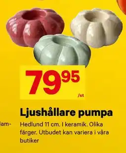 City Gross Ljushållare pumpa, SEK 79.95 erbjuda