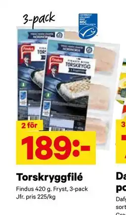 City Gross Torskryggfilé, SEK 189 erbjuda