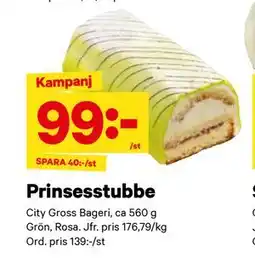 City Gross Prinsesstubbe, SEK 99 erbjuda