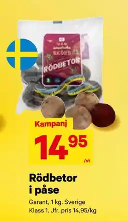City Gross Rödbetor i påse, SEK 14.95 erbjuda