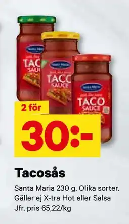 City Gross Tacosås, SEK 30 erbjuda