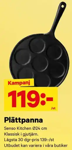 City Gross Plättpanna, SEK 119 erbjuda