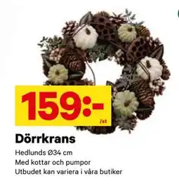 City Gross Dörrkrans, SEK 159 erbjuda
