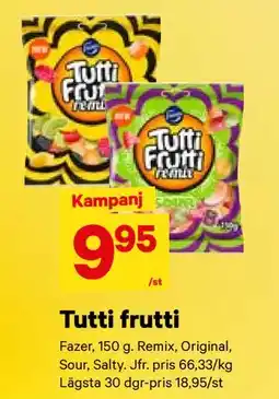 City Gross Tutti frutti, SEK 9.95 erbjuda