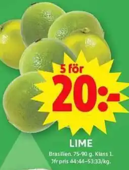 ICA Maxi Lime erbjuda
